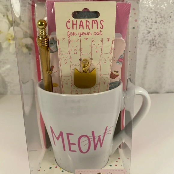 Other - 🆕Cat Mug Set with Journal, Notepad, Pen and Charm